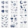 MIRWAY DIY Semi-Permanent Tattoo Sticker Henna Tattoo Sticker 6-Piece Set 1 Pcs MWC-C 6-Piece Set