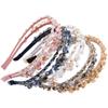New Style Baroque Crystal Headband Floral Rhinestone Bridal Wedding Hair Band Shiny French Elegant Hair Accessories