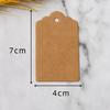50PCS Kraft Paper Gift Tags with Strings White Cardboard for Wedding Birthday Christmas Party Cookie Packaging Supplies