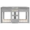Bunk Bed for Kids Grey Sonoma 75 x 190 cm Particleboard