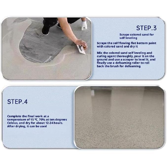 High-Gloss Marble Effect Epoxy Floor Coating, Louis Forest Epoxy Floor Paint, Garage Floors Paint, Waterproof Water-Based Epoxy Floors Paints, Marble