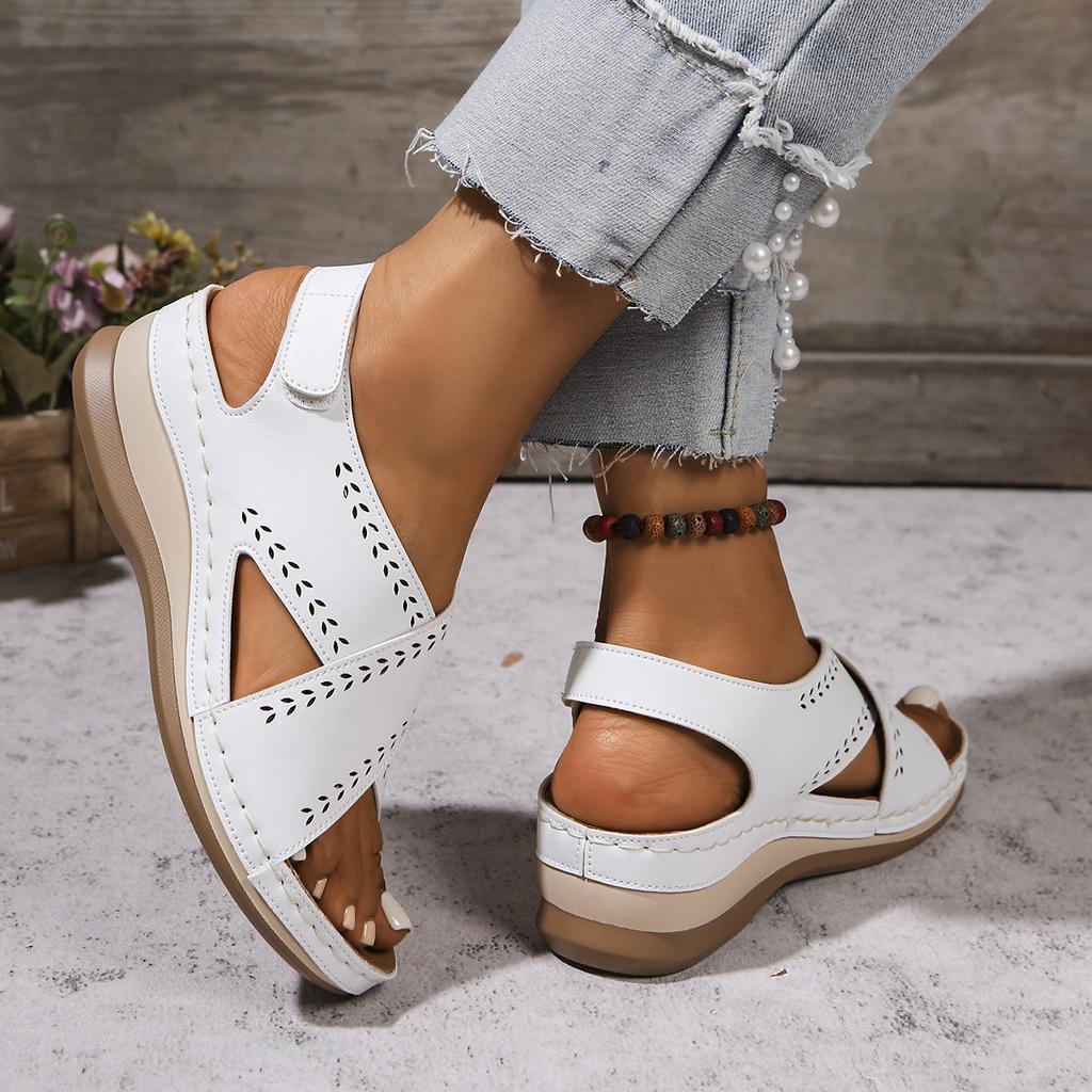 Fashion New Women's Platform Light Sandals Classic Retro Breathable Hollow Casual Summer Vacation Beach Walking Shoes Sandalias De Mujer