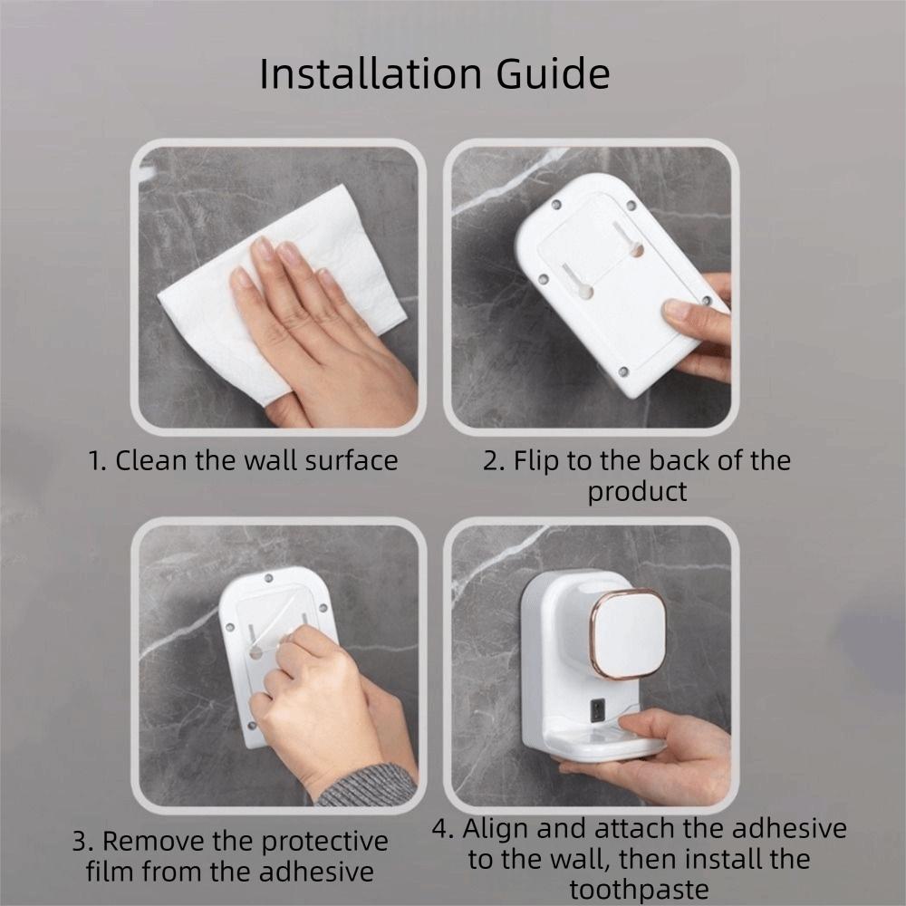Non Perforated Automatic Toothpaste Dispenser 3 Mode Electric Toothpaste Squeezer  Home Use