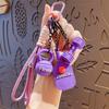 Portable 1 PCS PVC Pickleball Bag Tag Keyring Cute Lightweight Pendant for Car Keychain Backpack Pickleball Fans Creative Gift