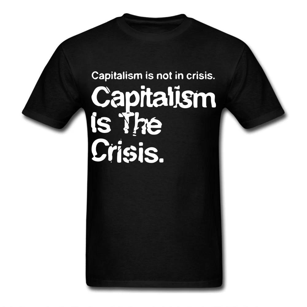 Capitalism is the crisis anti government revolution Protest t-shirt tee M