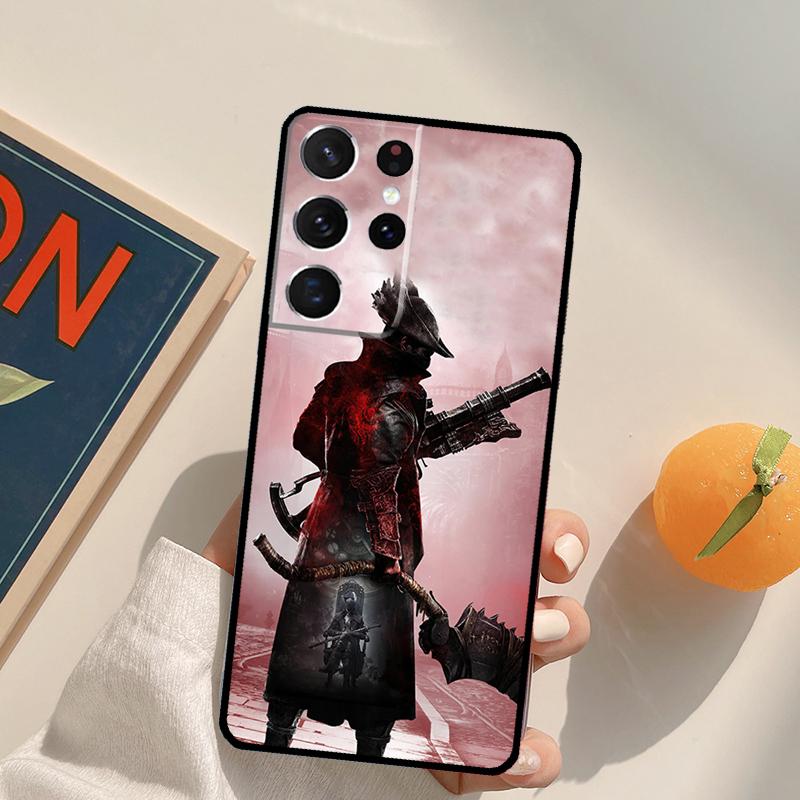 Bloodborne Dark Souls Phone Case For Samsung Galaxy S22 S23 S21 Ultra S20 FE S8 S9 S10 Plus Note 10 20 Ultra Cover