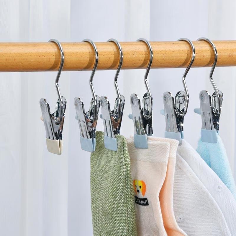 JINGRUIXIANG Rotating Non-Slip Trouser Hangers with Dipped Plastic Clips