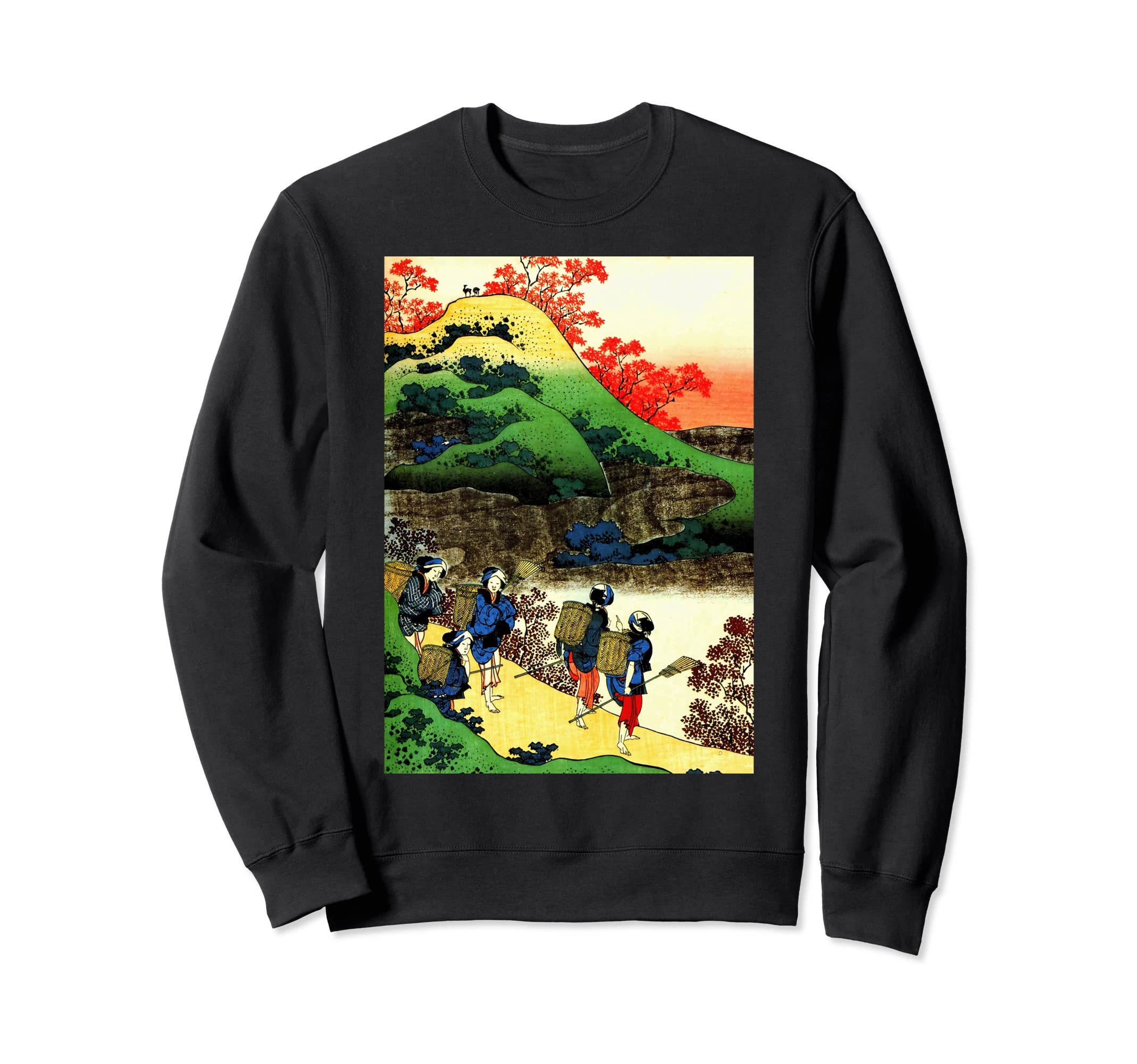 

Katsushika Hokusai Autumn Maple Tree Autumn Leaves Japan Japanese Art Hyakunin Isshu Nanny Kaetoki Sarumaru Dayu Sweatshirt Ukiyo-e чёрный