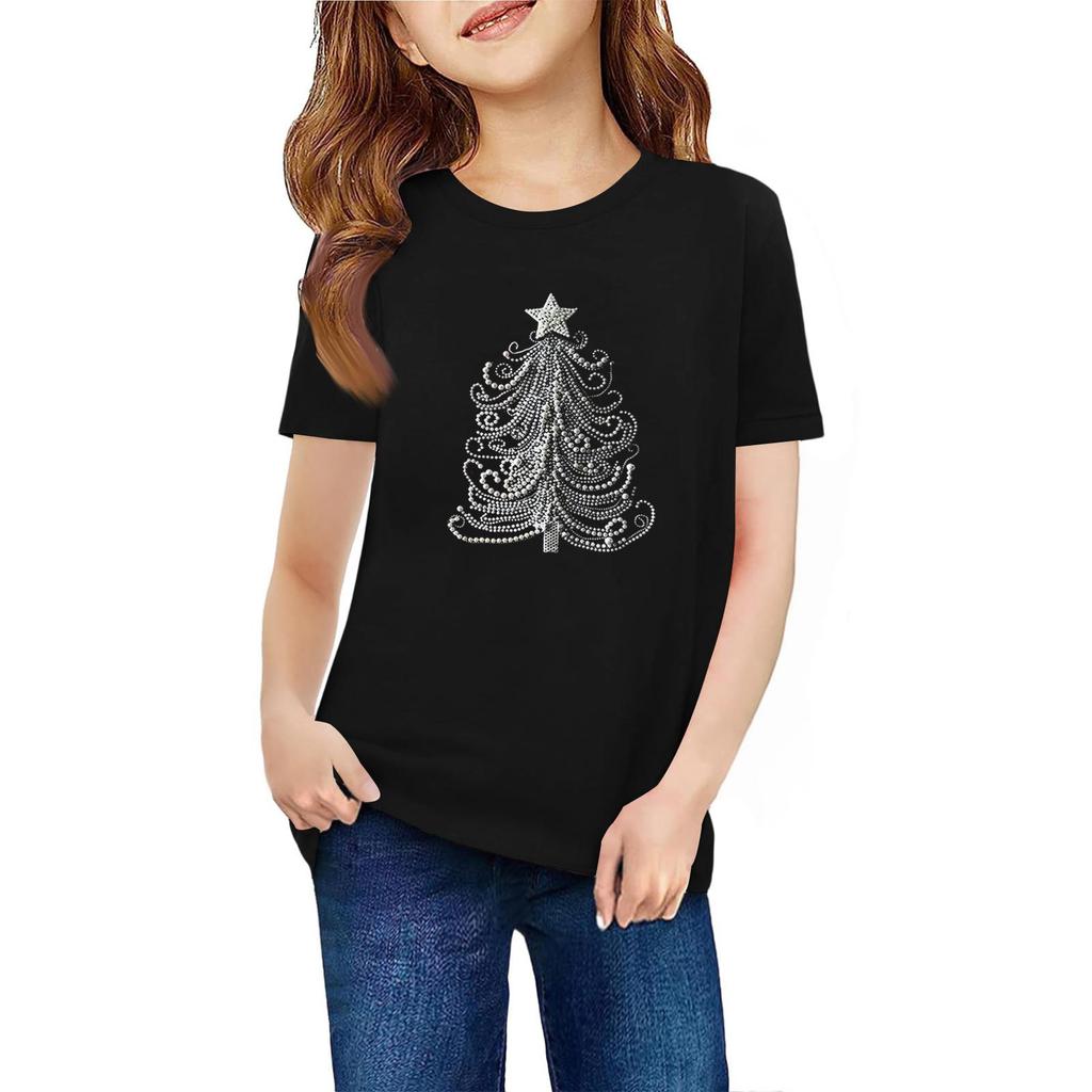 Children's Short Sleeve Neck T-Shirt Animal Print Daily Casual Top