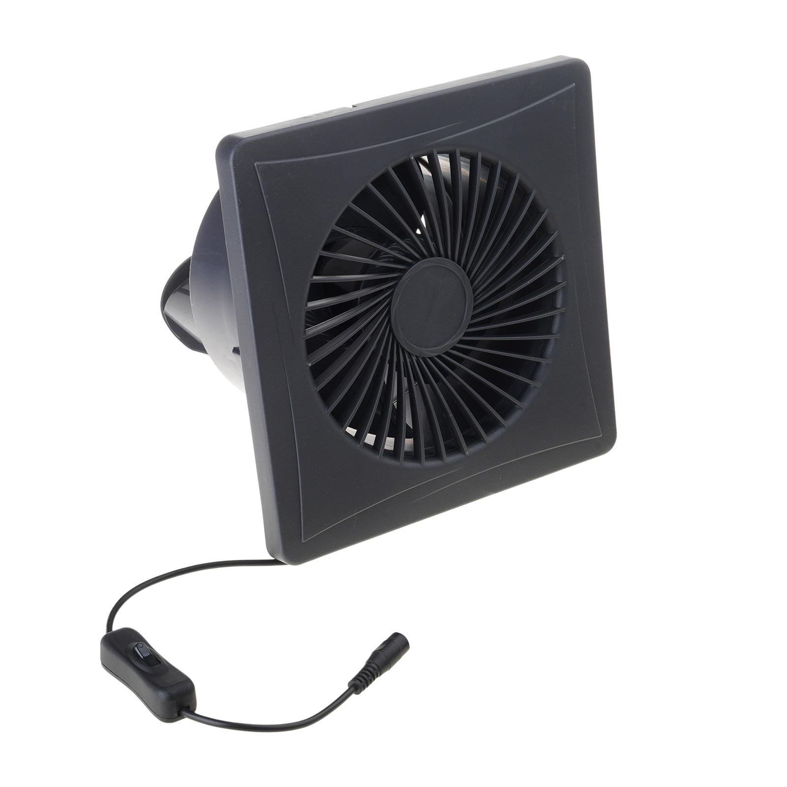 

12 В вытяжной вентилятор высокоскоростной вентилятор для оконной стены тихая вентиляция для контроля влажности на кухне курятнике туалете 6IN серый