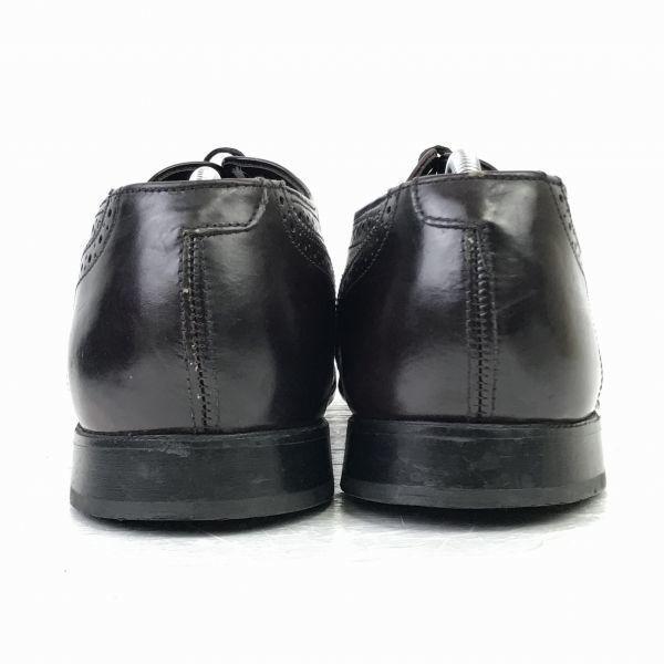 80s-90s Vintage USA NUNN BUSH Leather Goodyear Welt Wingtip 30.5 Reddish brown(USED)