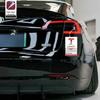 Car Sticker Tesla for American Tesla Model 3/Y/X/S Windshield Car Stickers, Electrostatic Stickers, Personalized Decorative Car