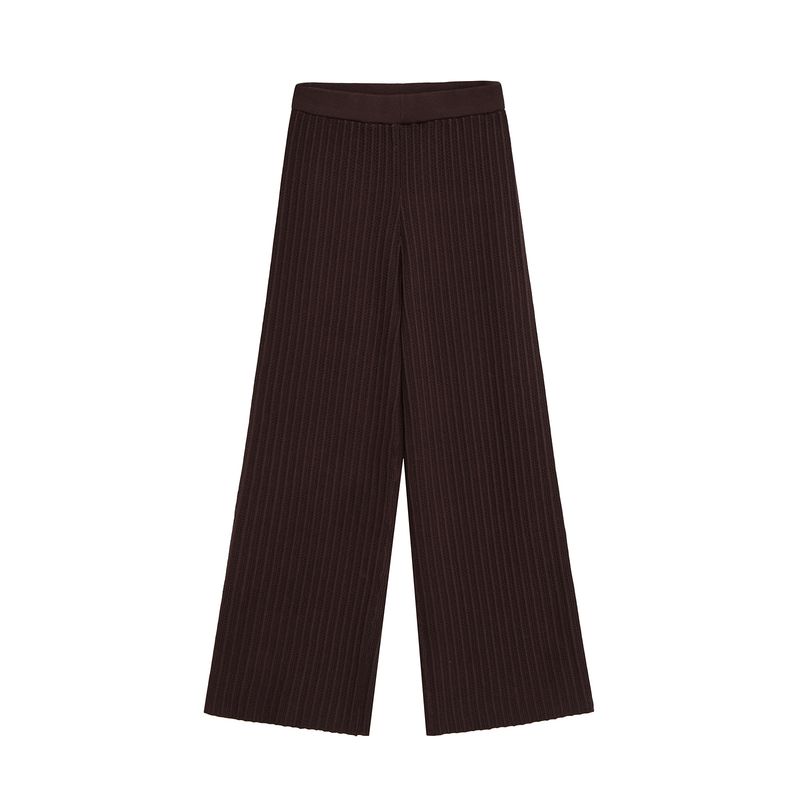 Kaslead New Arrival Women's Clothing Fashion Style Fashionable Knitted Cut Out Tops Casual Pants Suit
