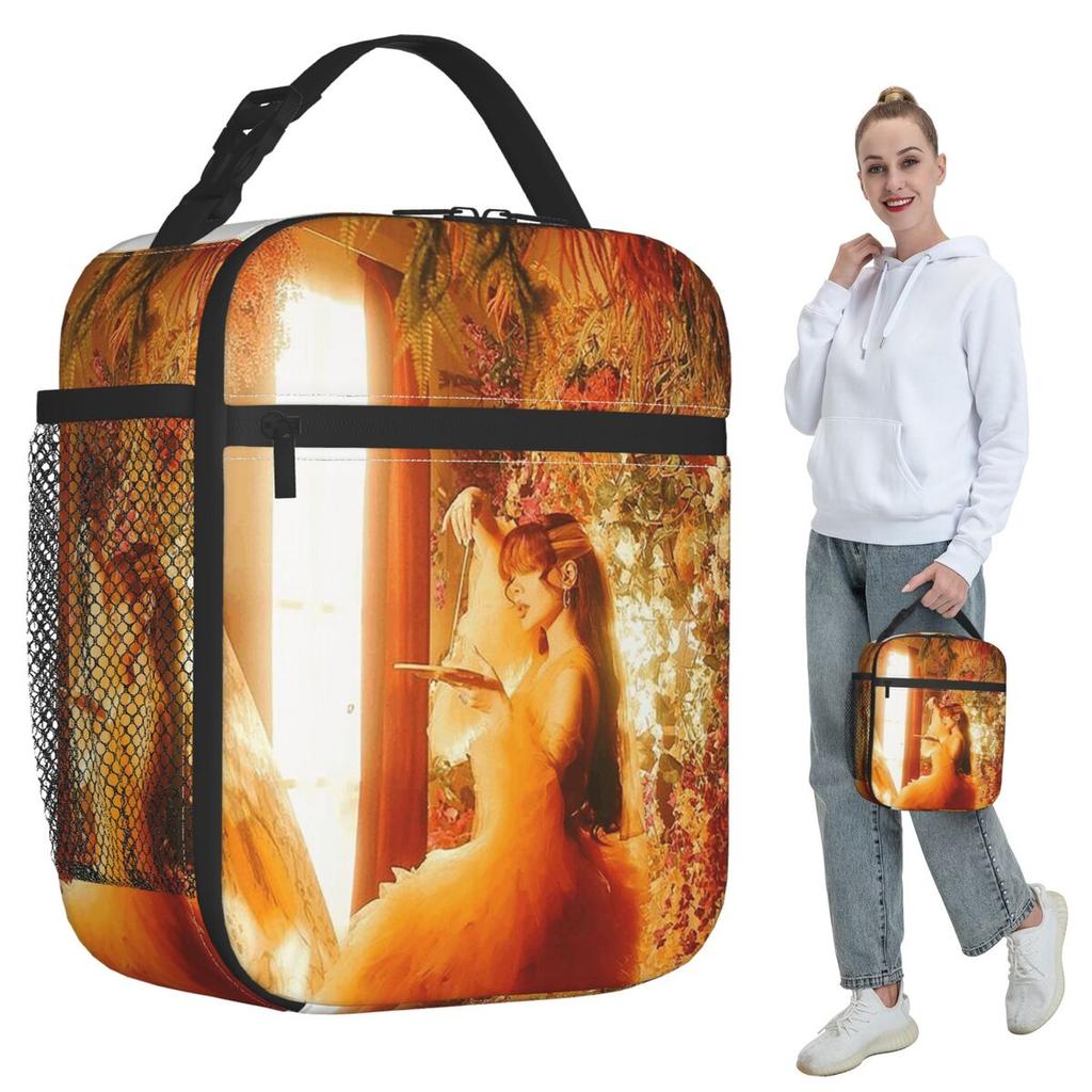 Ayliva 2024 Album Lieb Mich Insulated Lunch Bag for Kids School Cooler Thermal Food Box Tote Portable Lunch Boxes Container