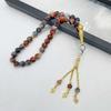 Islamic Meditation Rosary Jewelry 33 Bead Glass Tasbih Bracelet Meditation Rosary Jewelry for Prayer and Reflection