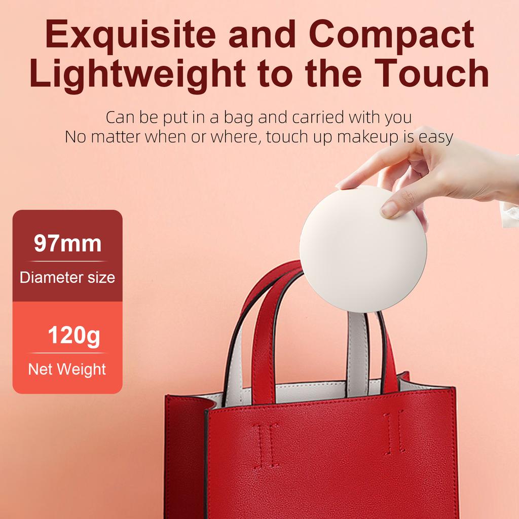 Smart Sunscreen Led Light Portable Makeup Mirror Uv Camera Visual Face Sunscreen Makeup Mirror