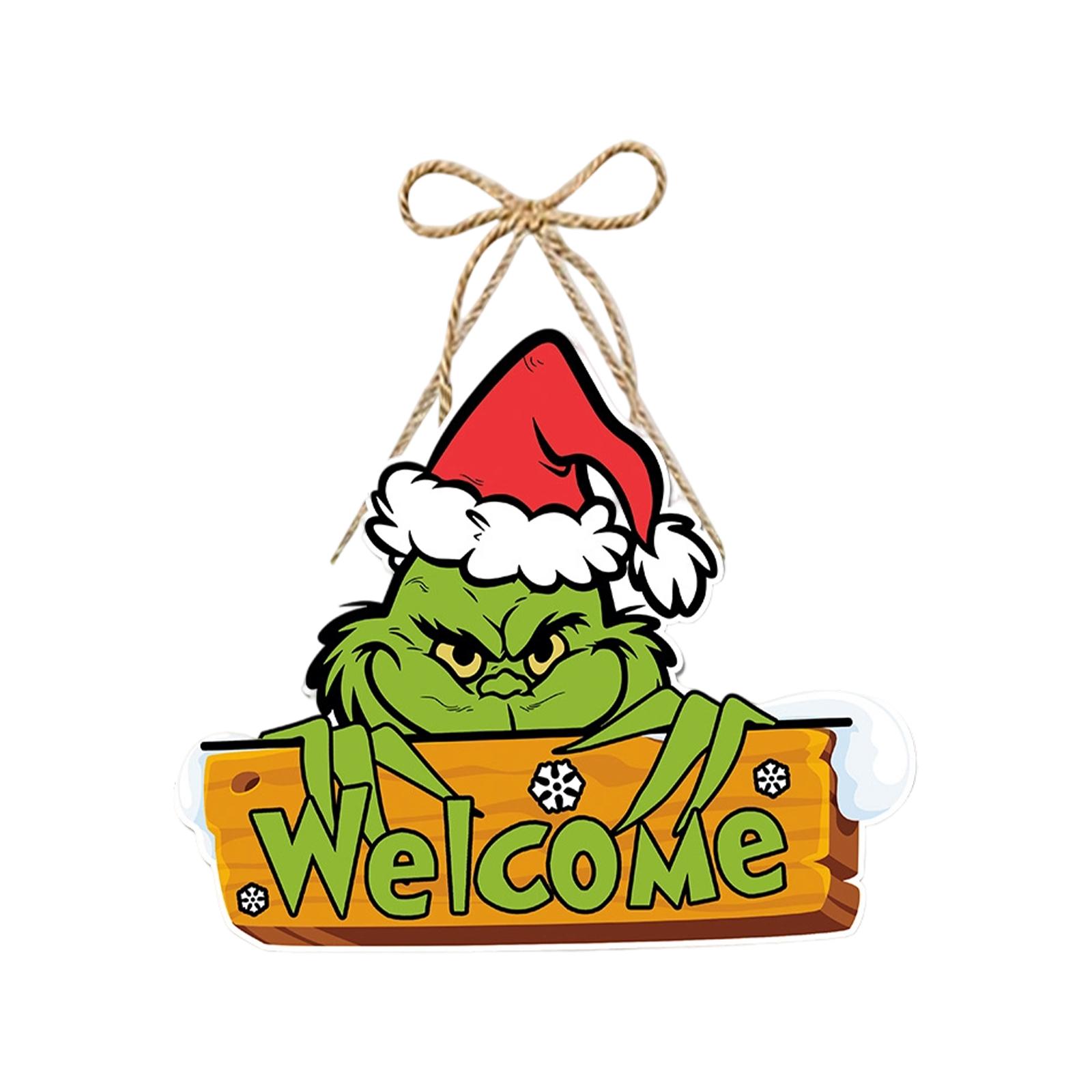 

Christmas Decor Paper Single Door Hanging Creative Pendant For Scene Decoration Party One Size