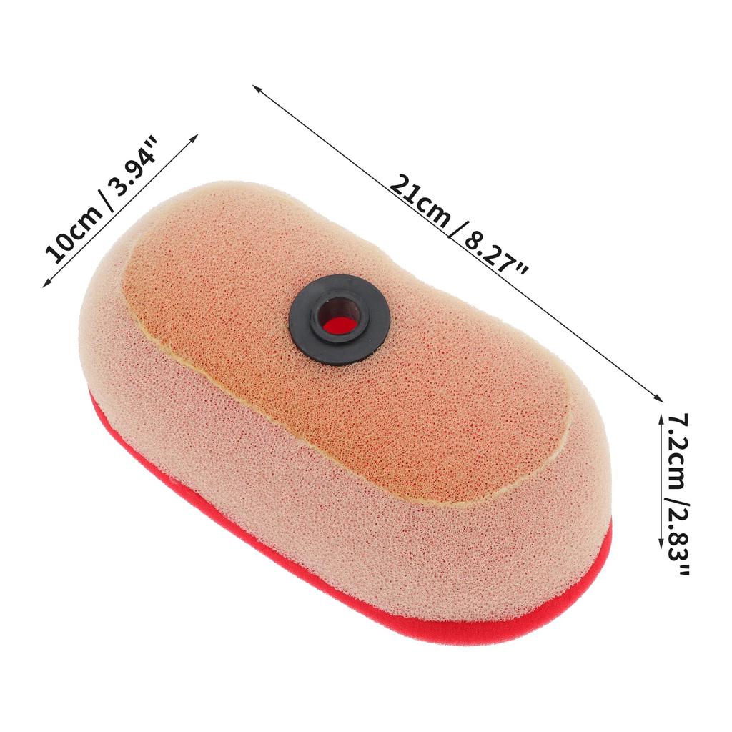 BULLSPANN Motorcycle Air Air Filter Air Element Air Filter Foam Pad for Honda XR600 XR400 XR250R XR650 Red White