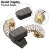10 Pieces Carbon Brush Replacement for Guild PDH26G Rotary Hammer Drill 1000W Motor 6 5x7 5x12 E15 Carbon Fiber Brush Set