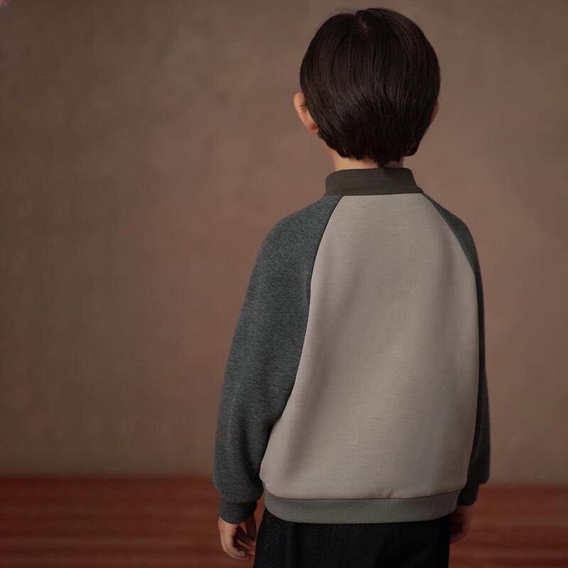 Hacikis Kids' Color Block Fleece-Lined Sweatshirt