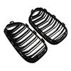Front Bumper Grilles for BMW 1-Series F20 5-door/F21 3-door 118i/120d/144d/120i 2015-2017 Facelift Double Lines Grills