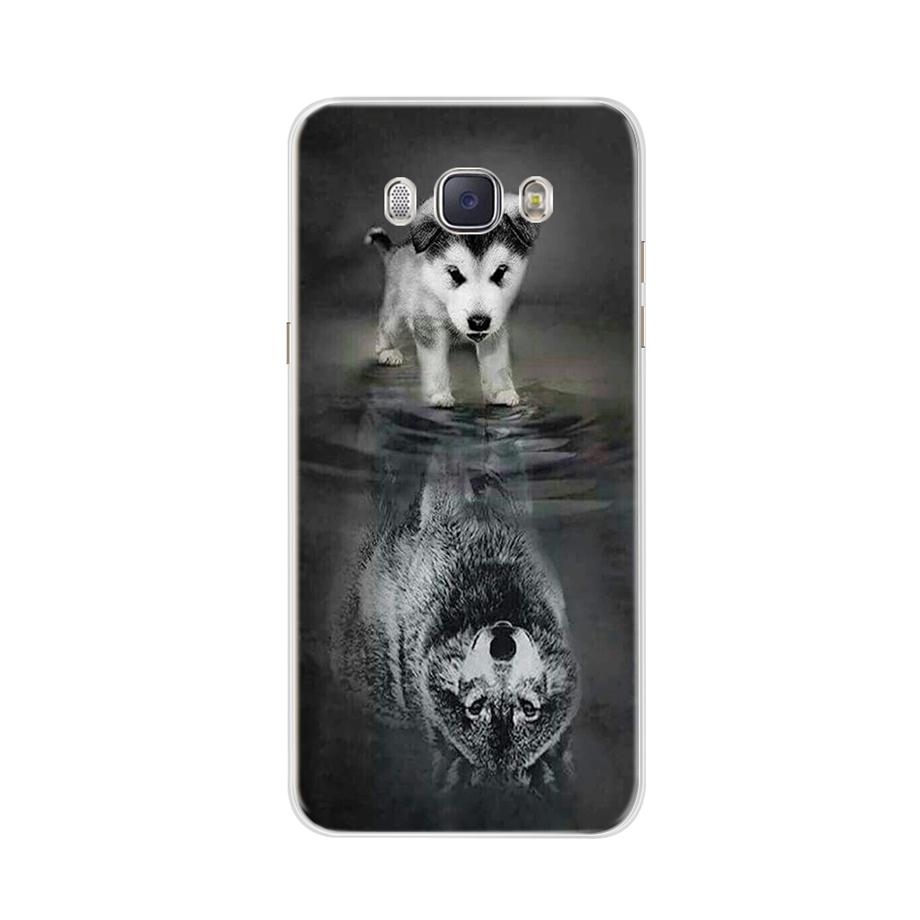 For Coque Samsung Galaxy J5 2016 Case Phone Back Cover Flower Silicone Case for Samsung J5 2016 J510 J510F Protector Cover Cases