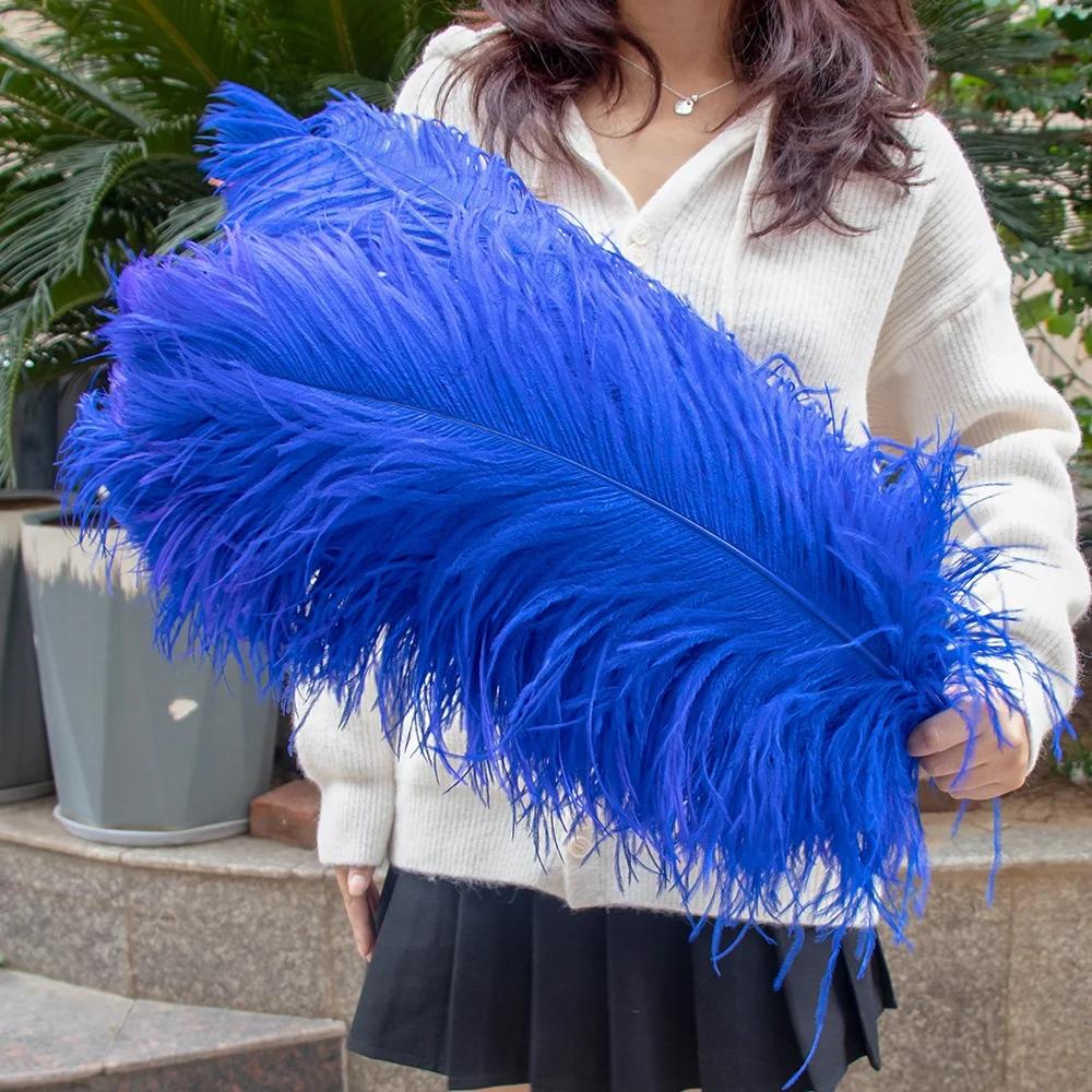 Wholesale Golden Ostrich Feathers Big 15-60CM Ostrich Plume for Wedding Party Home Decor Table Centerpieces Carnival DIY Crafts