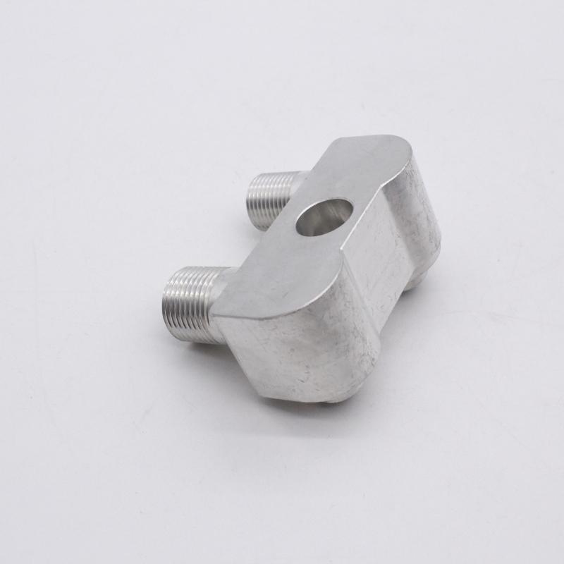A/C Compressor Adapter Fitting A/C Compressor Fitting Adapter Replacement Aluminum Polished Finish