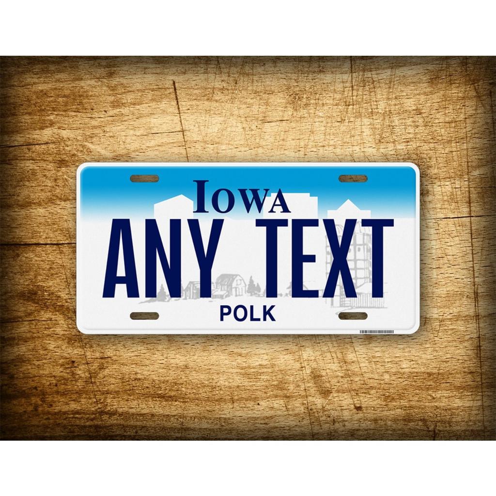 Personalized Iowa Decorative Tag Ideal for Home Decor (Only Decoration)
