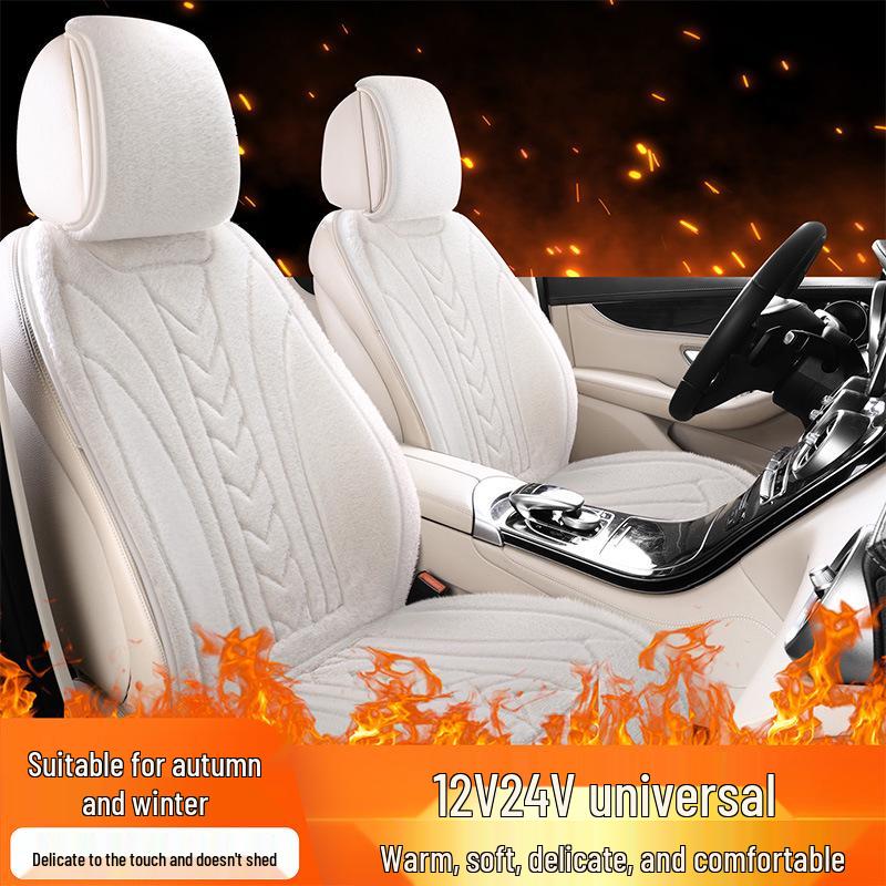 Graphene Car Heated Seat Cushion - Quick Heat & Adjustable for Winter