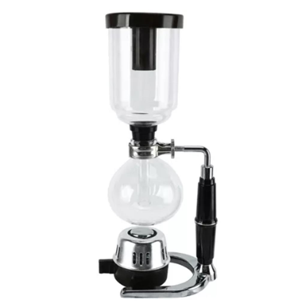 Macchina per Caffè Sifone Manuale Base in Acciaio Inossidabile Macchina da Caffè Classica per Casa Ufficio
