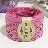 100M/Roll Washable Japanese Plant Raffia Straw Thread Hand-Woven Bag Summer Knitted Hat Hook Crochet Line DIY Eco Friendly