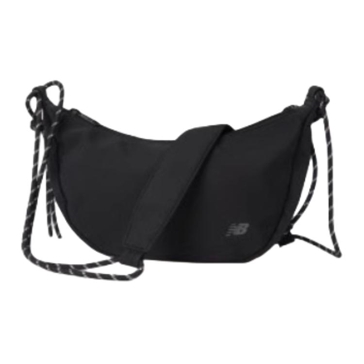 New New Balance Fabric Shoulder Bag, Crossbody Bag Unisex Black LAB52402BK