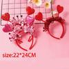 Banquet Prom Party Hairband Woman Valentines Headband Heart Tinsel Headband