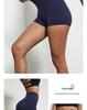 Plain Color High-Stretch Yoga Shorts - Soft, Three-Quarter Length Base Layer