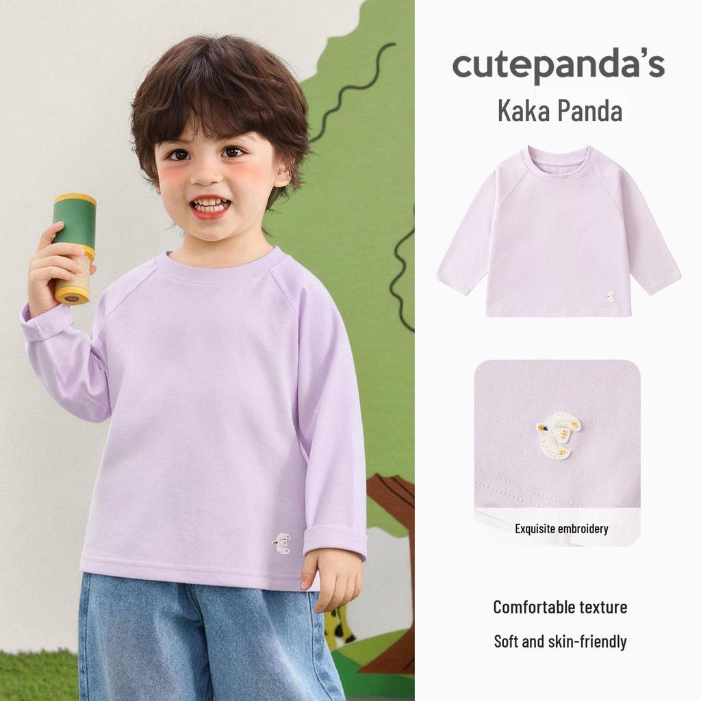 Kaka Panda Jungen & Mädchen Langarm Frühlingstop - Kindersportunterwäsche für Frühling/Herbst