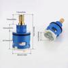 Ceramic Cartridge for Faucet Hot Cold Water Mixer Handle Repair Part Suitable for Kitchen Bathroom Shower Tap
