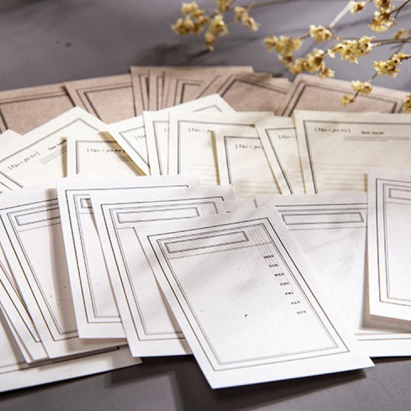 50X Retro Rechnung Muster Thema Memo Papier Scrapbooking DIY Werkzeug Handwerk 50X Retro Rechnung Muster Thema Memo Papier Scrapbooking DIY Werkzeug Handwerk