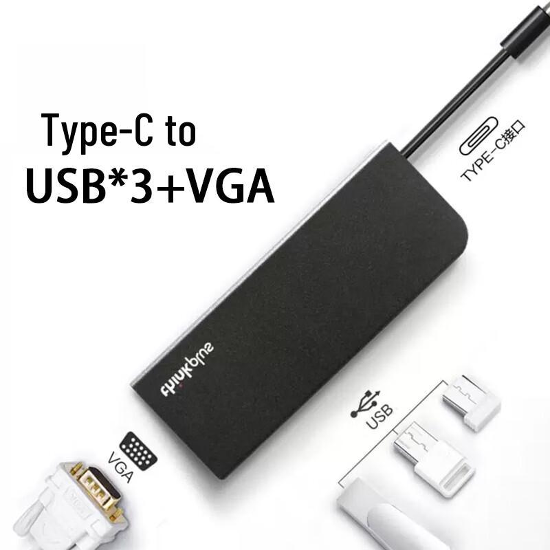 Lenovo USB-C to VGA & 3-Port USB Hub