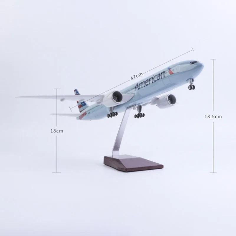 B777 Air American Airlines Model Plane resin 1:157 Scale Aircraft Replica miniature airplane Collected Gift By Aviation