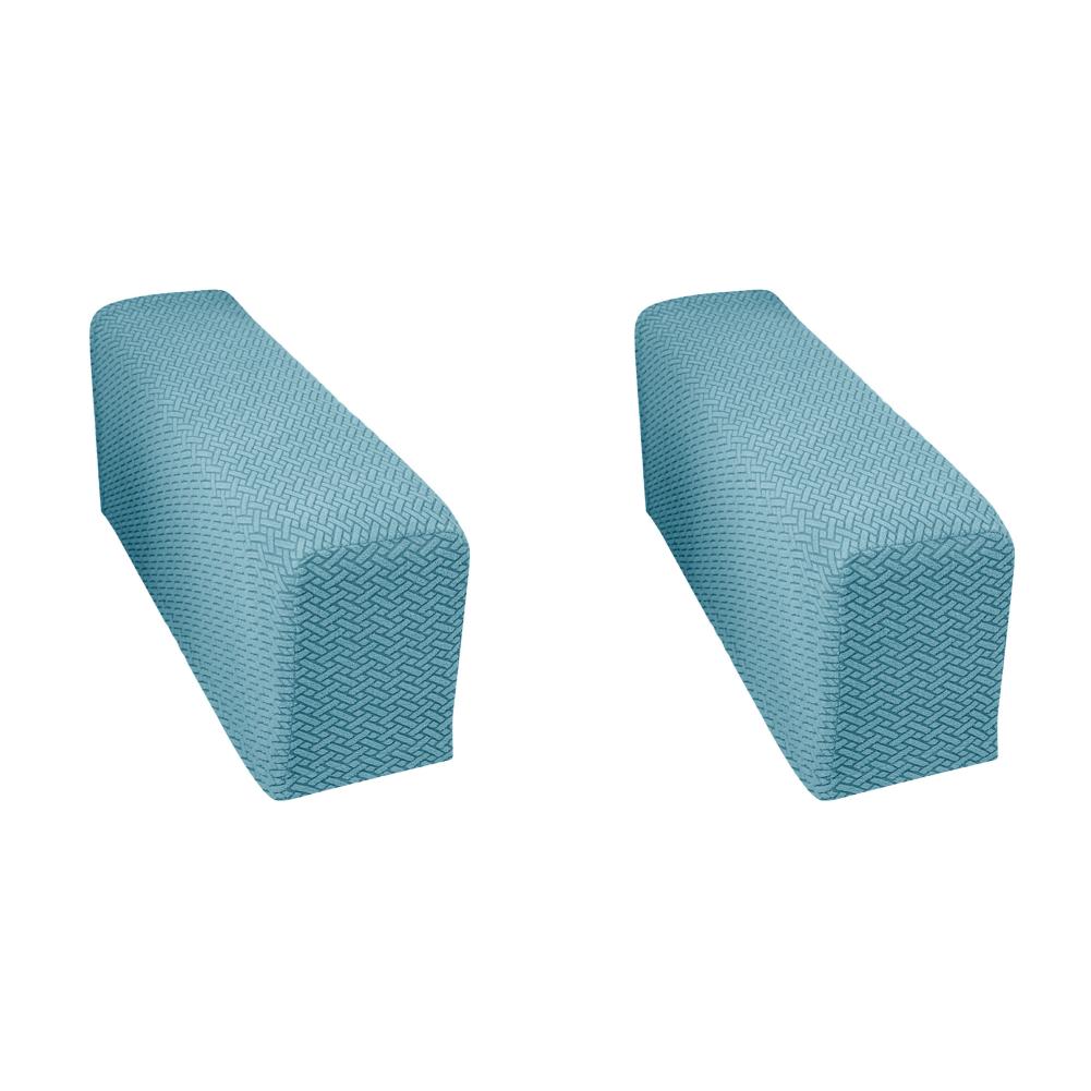 2Pcs 90x25x20cm Checkered Stretchy Stretch Fit Couch Arm Protector Washable Armrest Chair Covers Anti Slip Furniture Protector