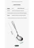 Helong 304 Stainless Steel Soup Ladle with Forged Hammer Pattern and Thick Handle