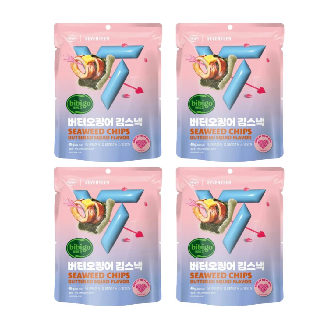 

[Bibigo X Squid Game] Закуска-масло из морских водорослей Bibigo со вкусом кальмара 40 г (3 варианта) 4 Pouch