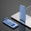 66W Fast Charging Power Bank with Built-in Cable