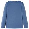 T-shirt enfants manches longues mélange bleu 92/104/116/128/140