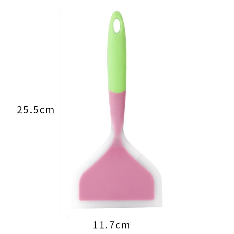 WuTuo Translucent Two-Tone Silicone Frying Spatula