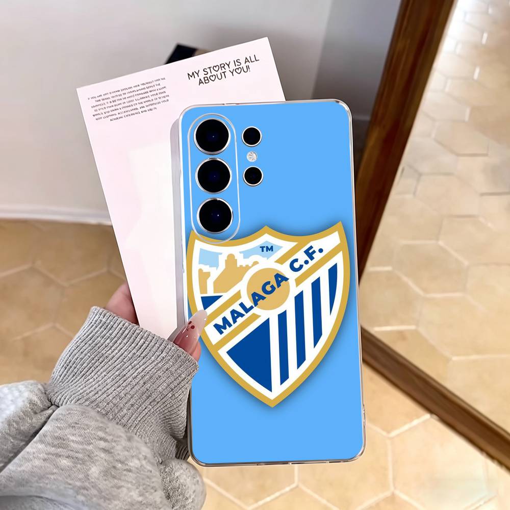 Hot M-Malaga CF Phone Case For Samsung S25,S24,S21,S22,S23,S30,Ultra,S20,Plus,Fe,Note,10,9,5G Transparent Cover