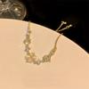 Women Gold Four Leaf Clover Bracelet Adjustable Delicate Bangle Wedding Party Jewelry Gift