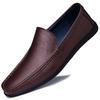 Fashion Fashion Style Male Casual Shoes Comfortable Loafers Luxury Genuine Leather Men's Driving Shoes Business Moccasins Slip on Flats