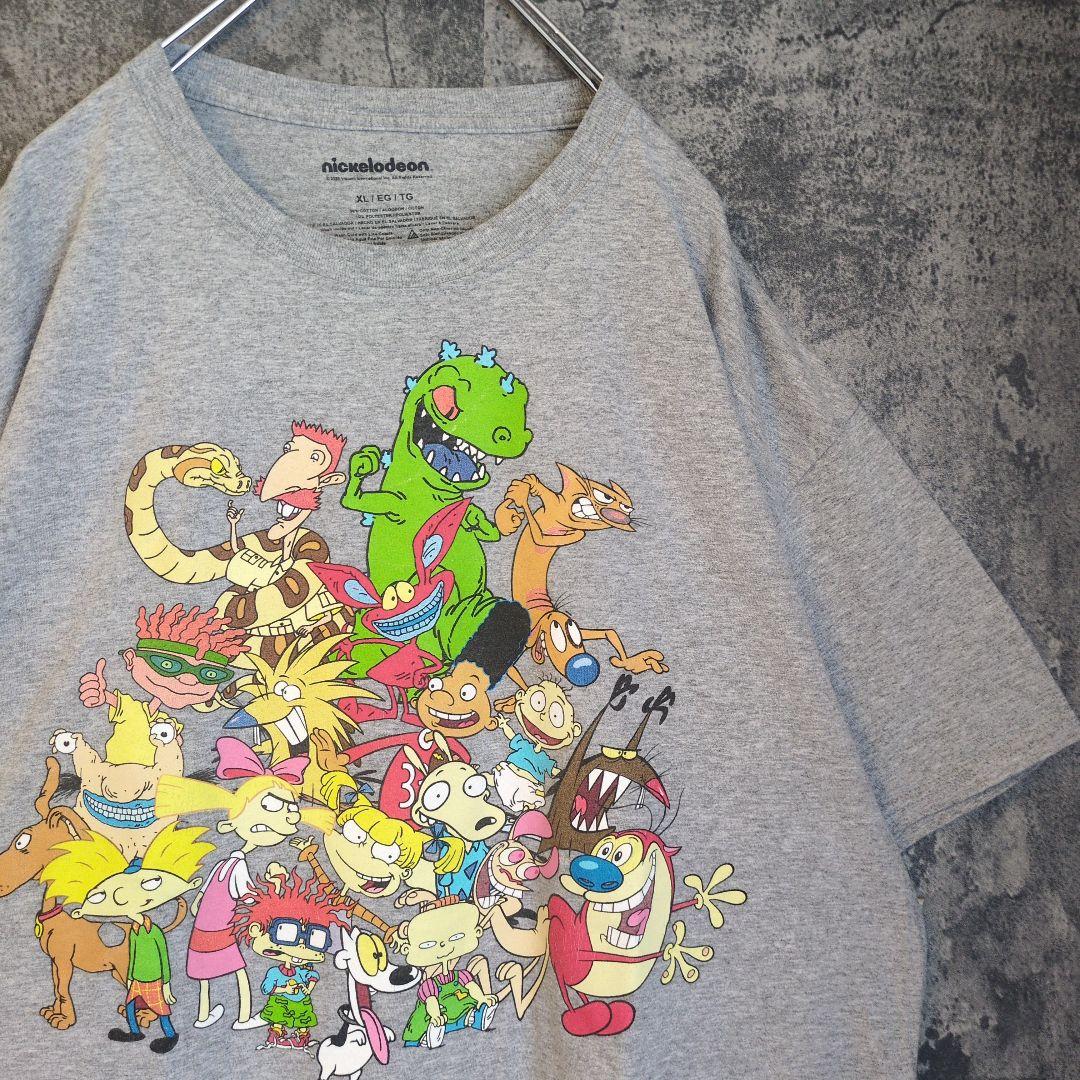 

[USED] Nickelodeon Character T-Shirt with Double-Sided Print, Vintage Overseas Clothing